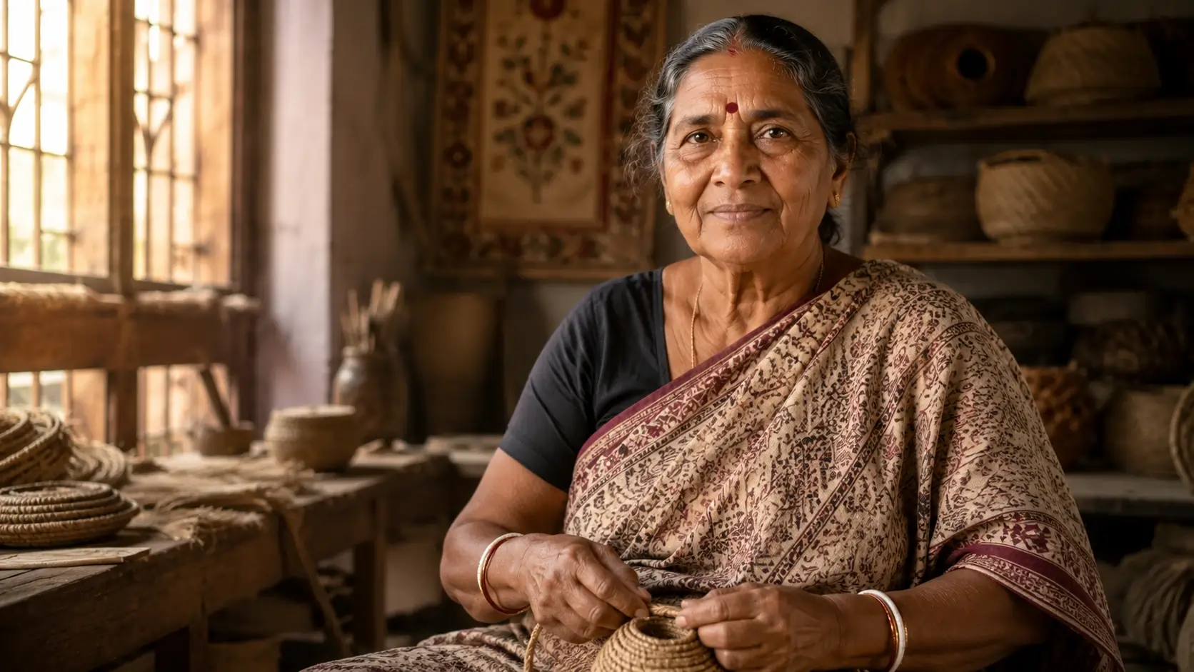 Indian artisan at work — Dream of Soul Foundation, Eastern India